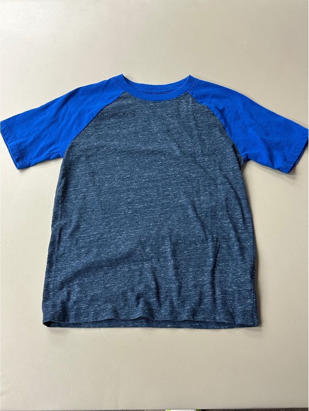 Wonder Nation Boys' Blue and Gray Raglan Sleeve T-Shirt Size M (8)